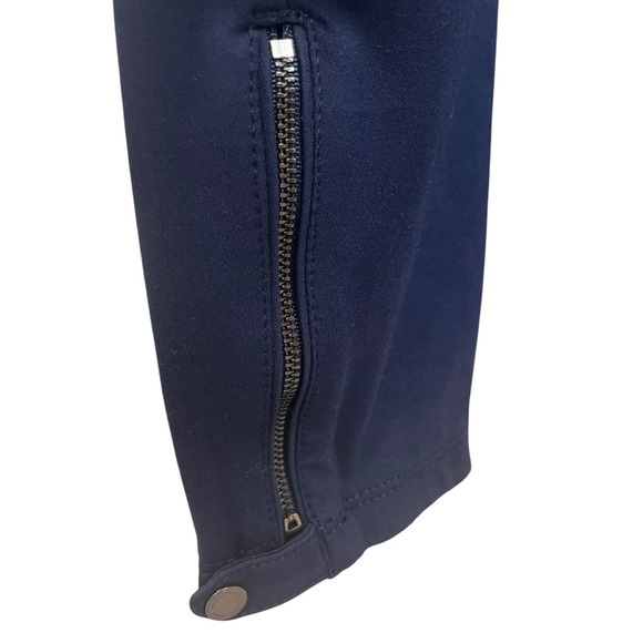 White House Black Market Navy Zip-Hem Skinny Ankle Pants Stretch Size 4 - Picture 5 of 11